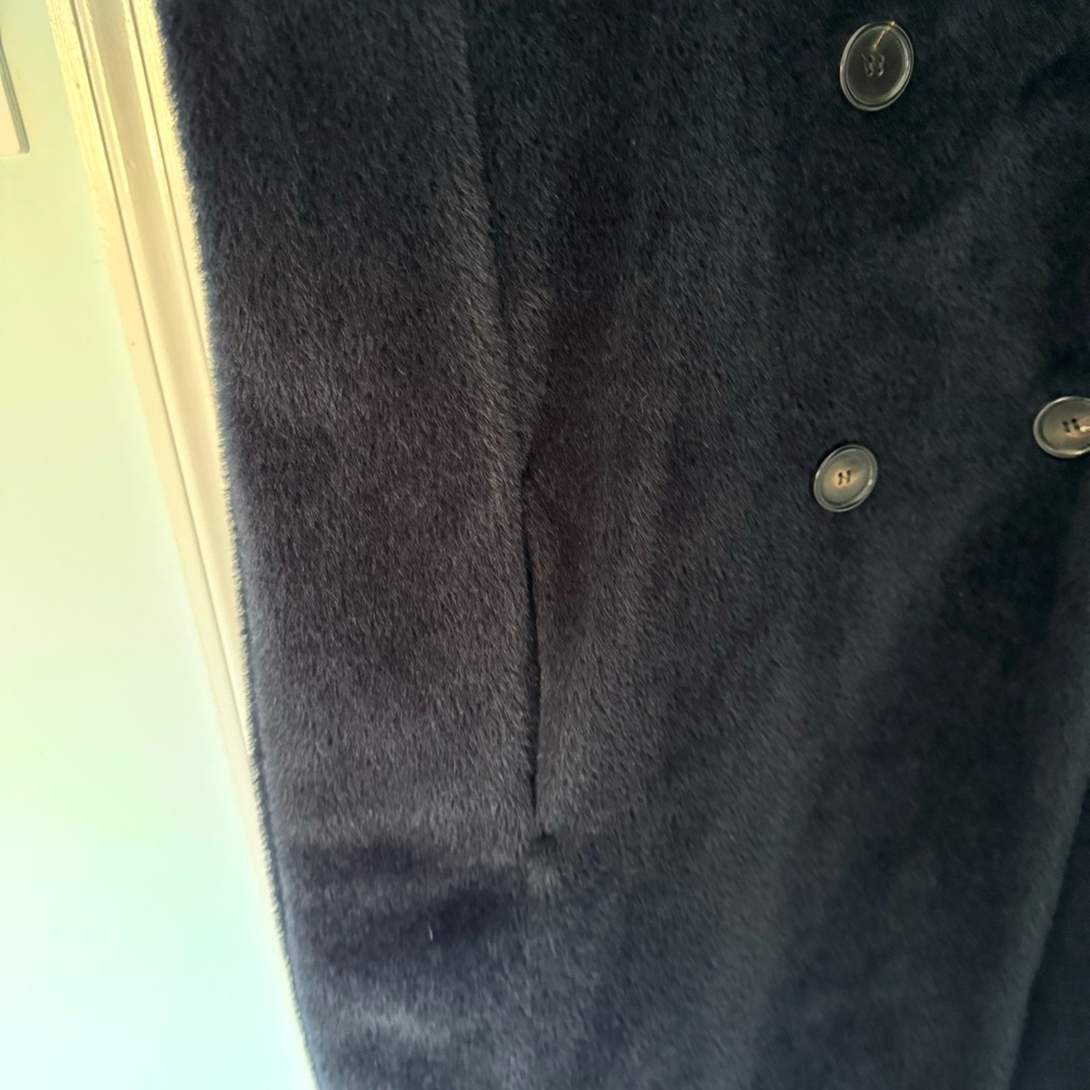 Max Mara Roseto Navy Blue Coat IT 42 US 6 - Picture 9 of 16